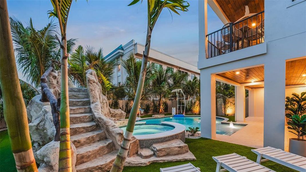 Exterior details and patio area of a home in , Sarasota (Image 40).