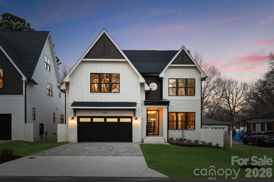 Front exterior of a new home in , Charlotte, NC, highlighting curb appeal (Image 25).