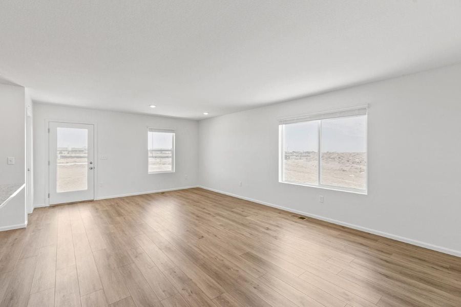 Spacious, unfurnished interior of a new home in Bennett Crossing Classic, Bennett (Image 10). Spacious, unfurnished interior of a new home in Bennett Crossing Classic, Bennett (Image 10).
