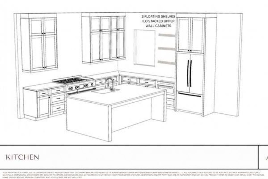 Exterior rendering of this home design in Aster, Roswell, GA (Image 6).