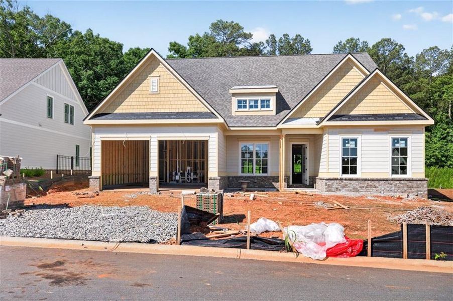 In-progress construction of a new home in , Statham, GA (Image 18).