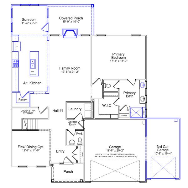 2D floor plan layout of this home in Cornerstone, Anderson, SC (Image 2). 2D floor plan layout of this home in Cornerstone, Anderson, SC (Image 2).