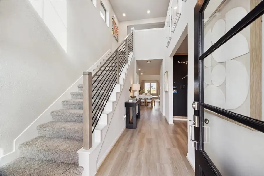 Representative furnished interior of a home built from the Jefferson (T) by Autograph Homes in Aldeana, Bonney (Image 3).