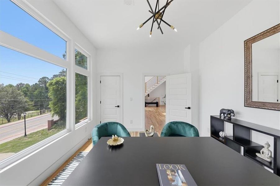 Furnished interior view inside a new home in , Atlanta (Image 10).