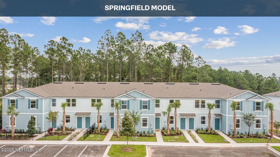 Front exterior of a new home in Stokes Landing, St. Augustine, FL, highlighting curb appeal (Image 21).