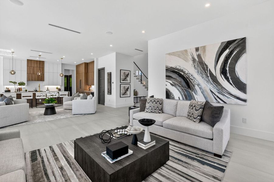 Furnished interior view inside a new home in , Boca Raton (Image 63).