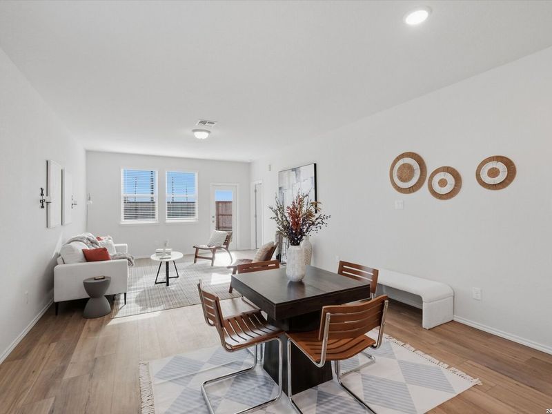 Furnished interior view inside a new home in Agave, San Antonio (Image 12).