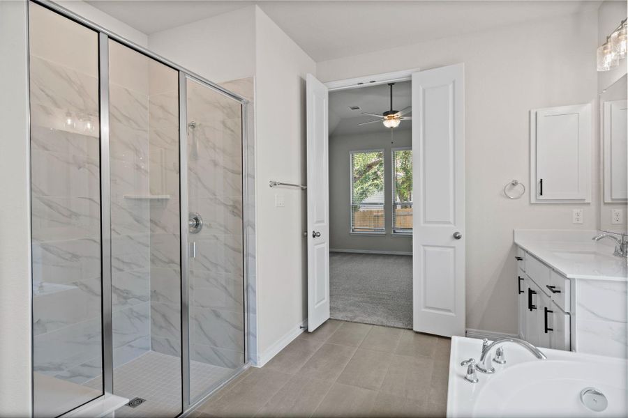 Walk-in shower in Primary Bath