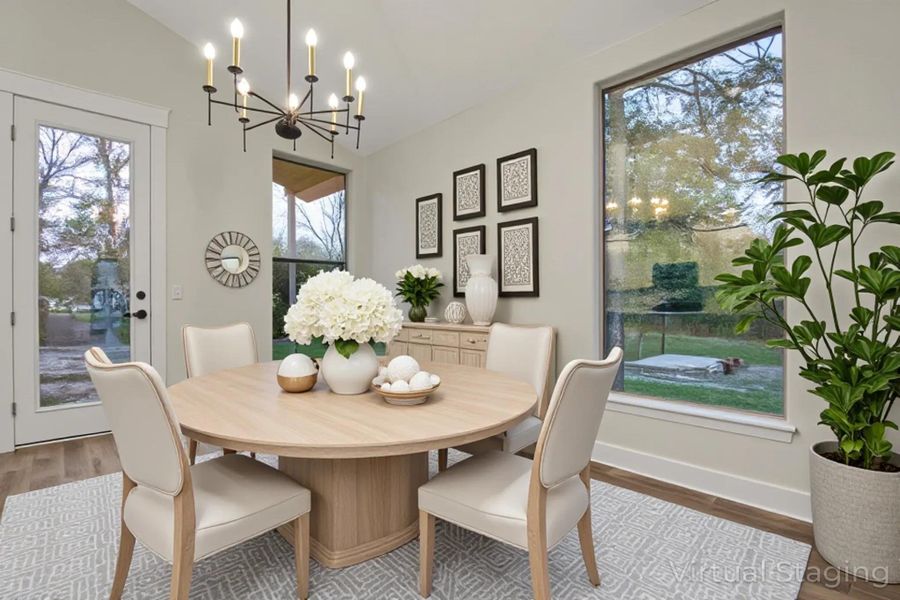 Dining Area Staged