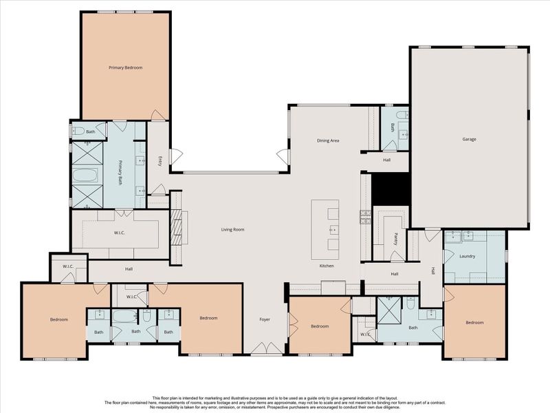 2D floor plan layout of this home in , Porter, TX (Image 5).
