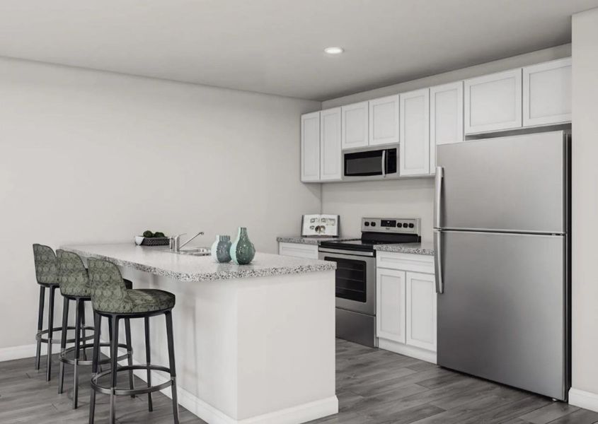 Furnished interior view inside a new home in Santa Fe, Cleveland (Image 7).