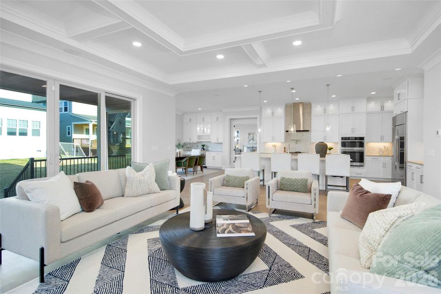 Furnished interior view inside a new home in Heritage at Marvin, Marvin (Image 8).