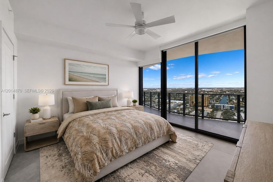 Furnished interior view inside a new home in , Pompano Beach (Image 30).