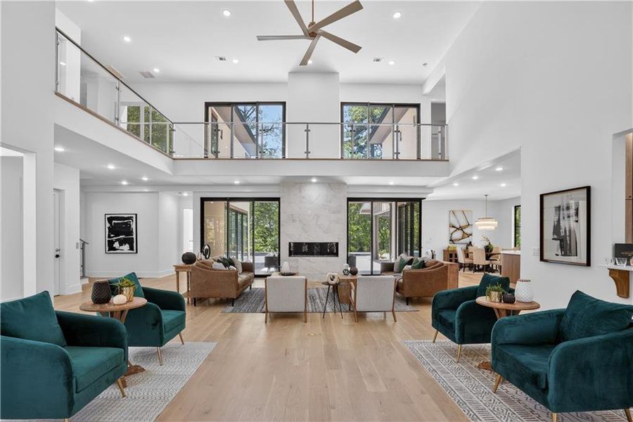 Furnished interior view inside a new home in , Alpharetta (Image 46).