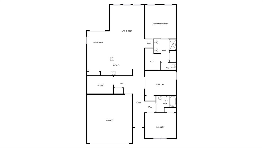 2D floor plan layout of this home in Edgewater, Lancaster, SC (Image 4).