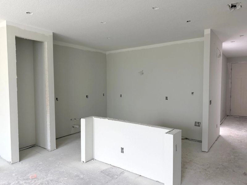 Spacious kitchen with large island will feature AW Collection® Sapphire - under construction