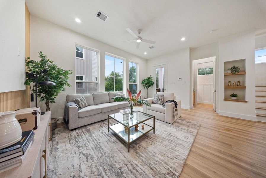 Furnished interior view inside a new home in , Houston (Image 9).