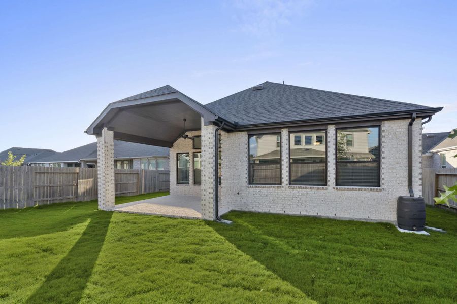 Exterior details and patio area of a home in Artavia, Conroe (Image 4). Exterior details and patio area of a home in Artavia, Conroe (Image 4).