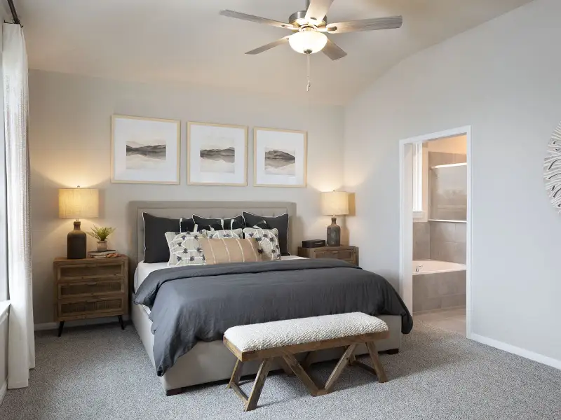 Furnished interior view inside a new home in Granger Pointe - Premier Series, Conroe (Image 4).