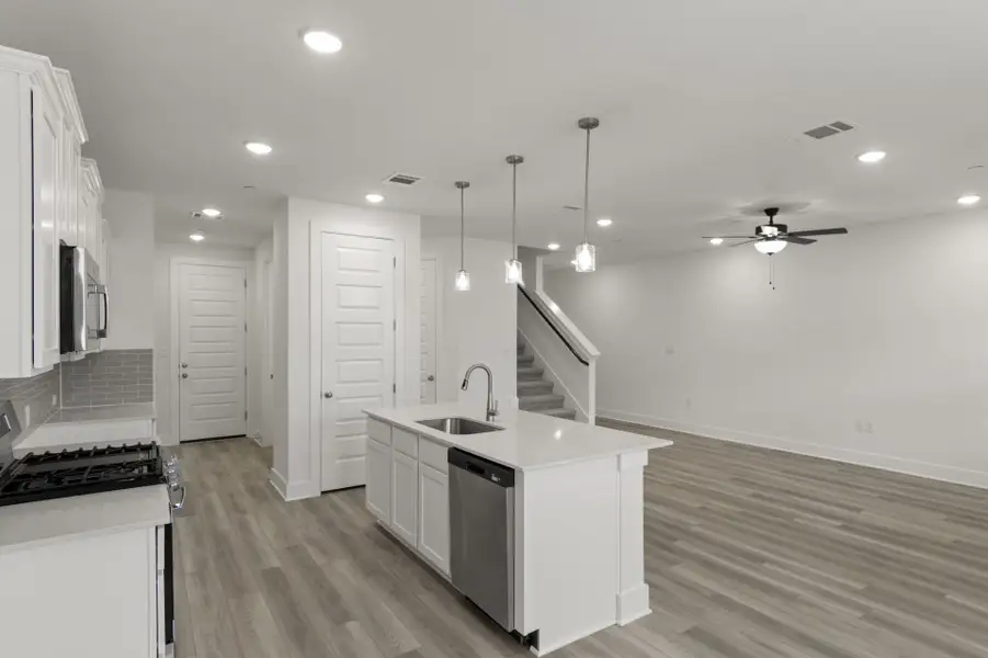 Furnished interior view inside a new home in Center 45, Round Rock (Image 9).