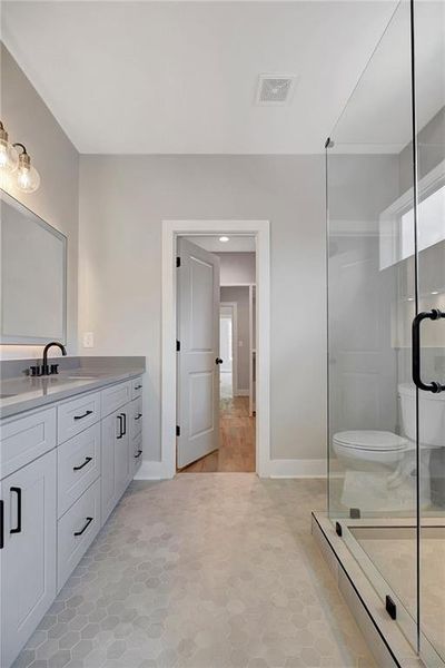 Furnished interior view inside a new home in , Atlanta (Image 17).