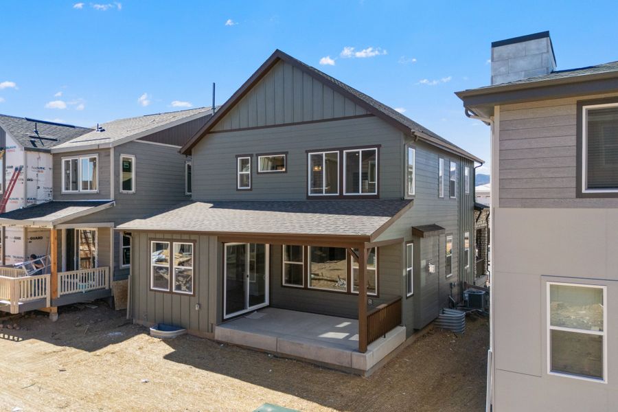 Exterior details and patio area of a home in Trumark Homes at Sterling Ranch, Littleton (Image 3).