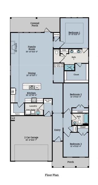 2D floor plan layout of this home in WindMark Beach, Port Saint Joe, FL (Image 2). 2D floor plan layout of this home in WindMark Beach, Port Saint Joe, FL (Image 2).