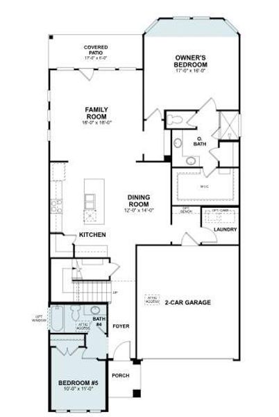 2D floor plan layout of this home in Cedar Brook, Leander, TX (Image 4). 2D floor plan layout of this home in Cedar Brook, Leander, TX (Image 4).