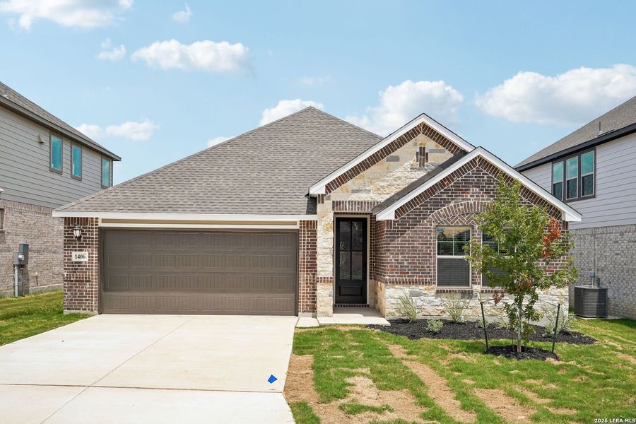 Front exterior of a new home in , San Antonio, TX, highlighting curb appeal (Image 28).
