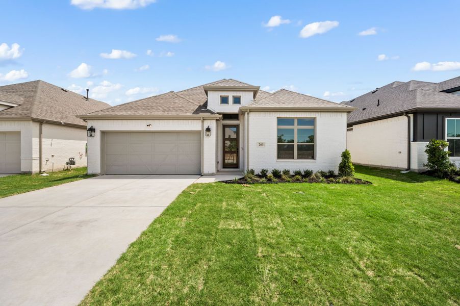 Representative exterior details of a home built from the Aubrey by Our Country Homes in Parks of Aledo, Aledo (Image 3).