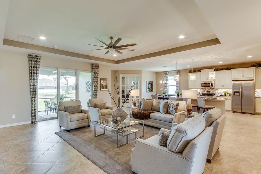 Representative furnished interior of a home built from the Destin by D.R. Horton in Cape Coral Spot - Tradition, Cape Coral (Image 10).