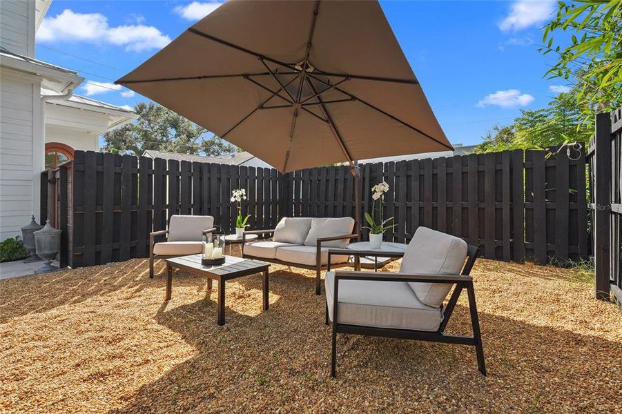 Exterior details and patio area of a home in , Sarasota (Image 21). Exterior details and patio area of a home in , Sarasota (Image 21).