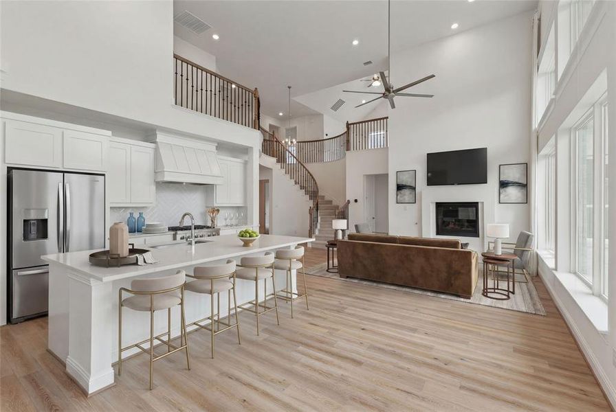 Furnished interior view inside a new home in Somercrest, Midlothian (Image 12).