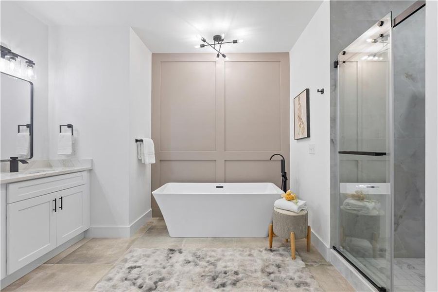 Furnished interior view inside a new home in , Lawrenceville (Image 27).