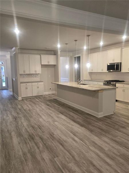 Furnished interior view inside a new home in Mirror Lake at South Harbour, Villa Rica (Image 7). Furnished interior view inside a new home in Mirror Lake at South Harbour, Villa Rica (Image 7).