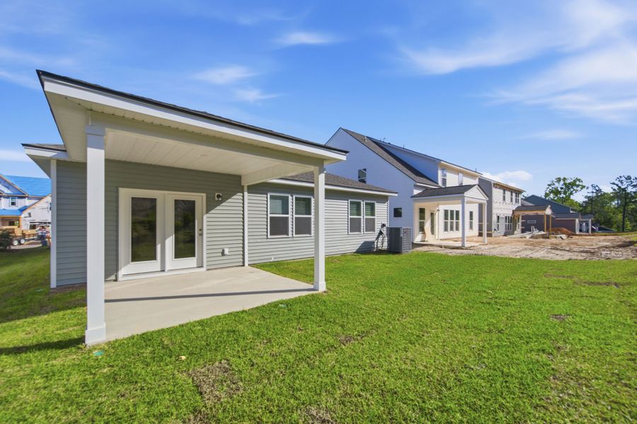 Exterior details and patio area of a home in Grand Arbor, Blythewood (Image 4).