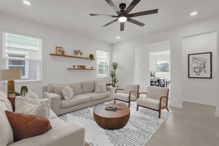 Furnished interior view inside a new home in Brixton, St. Cloud (Image 19). Furnished interior view inside a new home in Brixton, St. Cloud (Image 19).