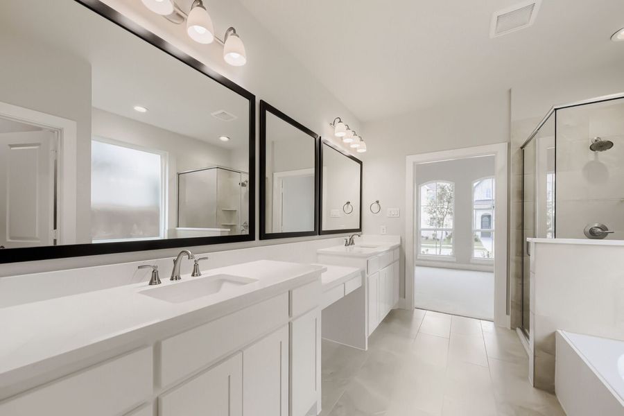 Representative photo of main bathroom for Plan 1458