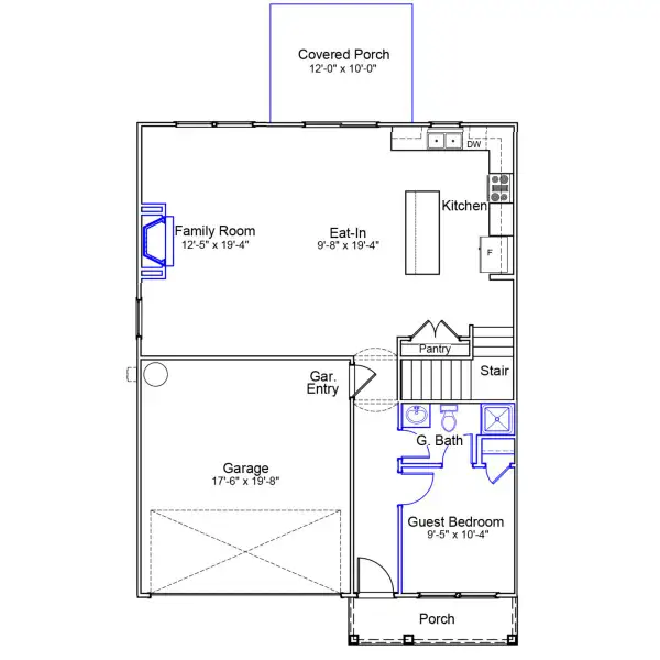 2D floor plan layout of this home in Six Oaks, Summerville, SC (Image 2). 2D floor plan layout of this home in Six Oaks, Summerville, SC (Image 2).