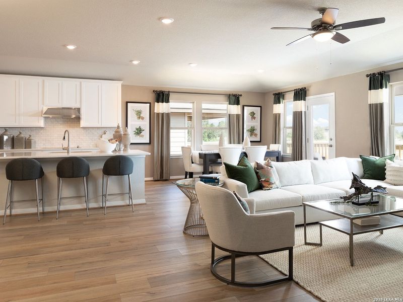 Furnished interior view inside a new home in , Cibolo (Image 9). Furnished interior view inside a new home in , Cibolo (Image 9).