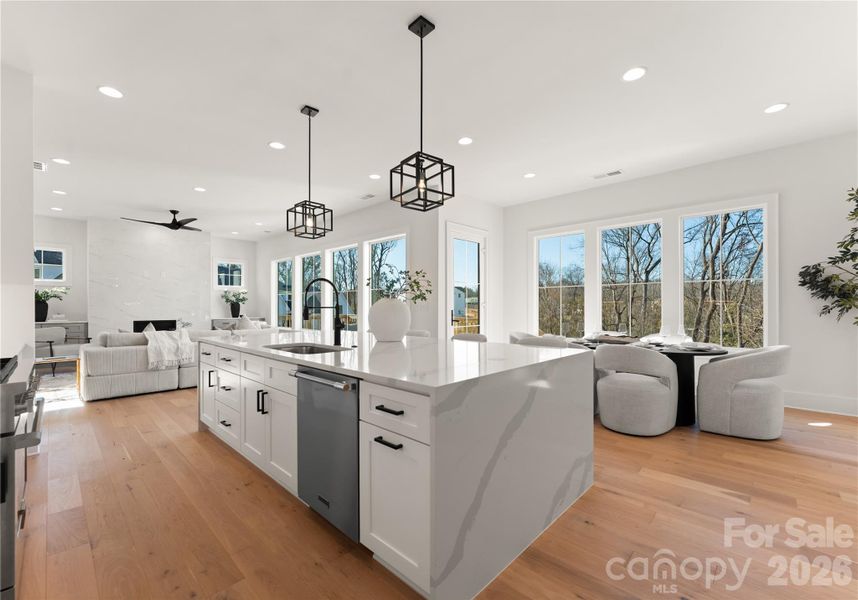 Furnished interior view inside a new home in , Charlotte (Image 16). Furnished interior view inside a new home in , Charlotte (Image 16).