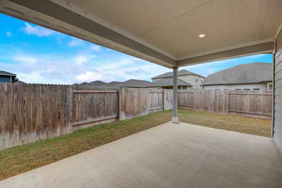 Get some shade outside on the back patio.