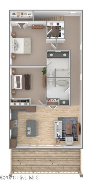 2D floor plan layout of this home in Fords Reach, Bolivia, NC (Image 3).
