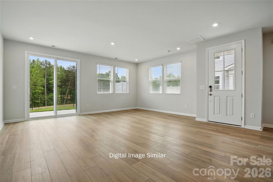 Spacious, unfurnished interior of a new home in Stonesummit at Reedy Creek, Charlotte (Image 7). Spacious, unfurnished interior of a new home in Stonesummit at Reedy Creek, Charlotte (Image 7).