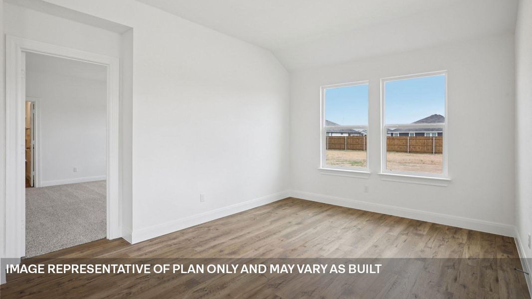 Representative unfurnished interior of a home built from the The Grayson by D.R. Horton in Railhead, Cedar Creek (Image 16).