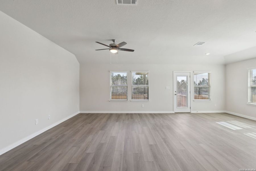 Spacious, unfurnished interior of a new home in Legendary Trails - Classic Series, Cibolo (Image 40).