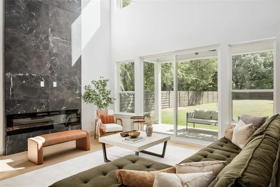 Furnished interior view inside a new home in , Dallas (Image 9). Furnished interior view inside a new home in , Dallas (Image 9).