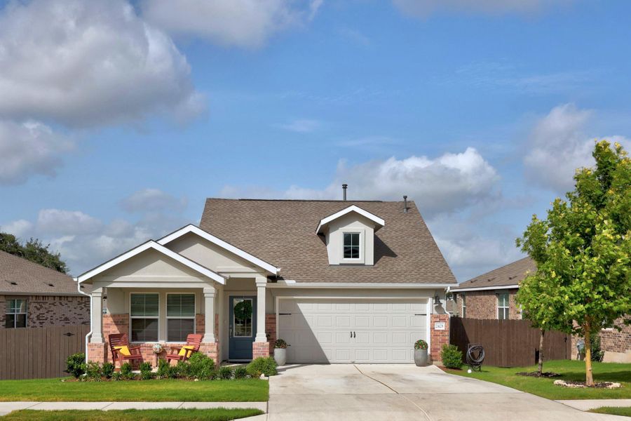 A charming single-story Craftsman style home with a welcoming covered front porch A charming single-story Craftsman style home with a welcoming covered front porch