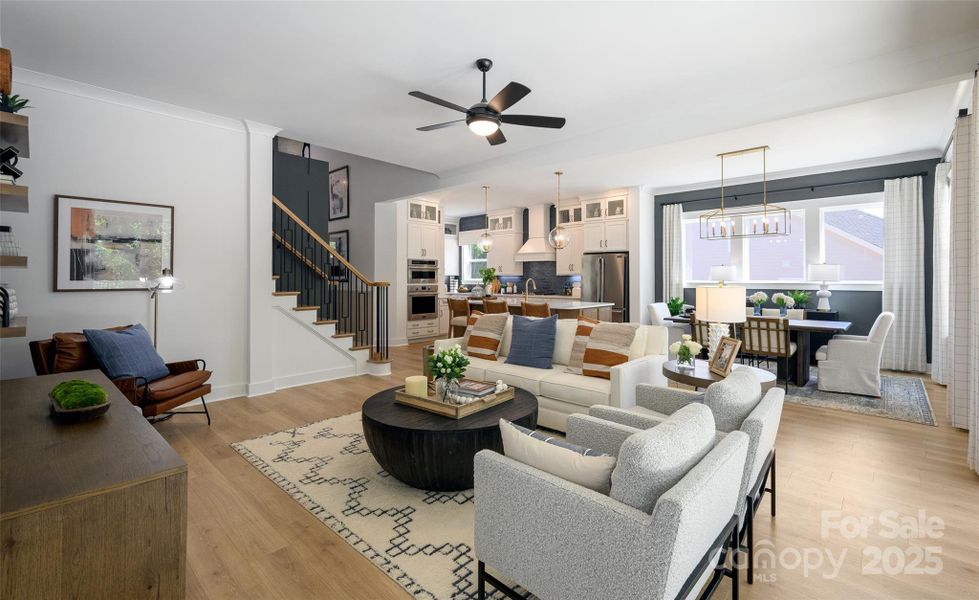Furnished interior view inside a new home in North Creek Village, Huntersville (Image 7).