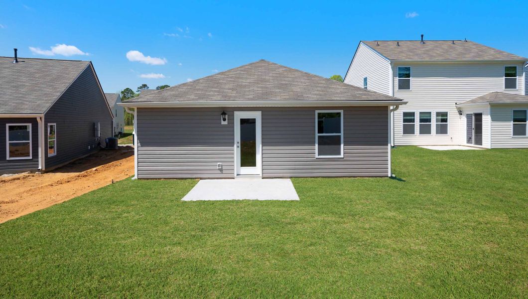 Representative exterior photo of a completed home built from the CAMERON EXPRESS by D.R. Horton in Gibson Grove, Laurens, SC (Image 18).